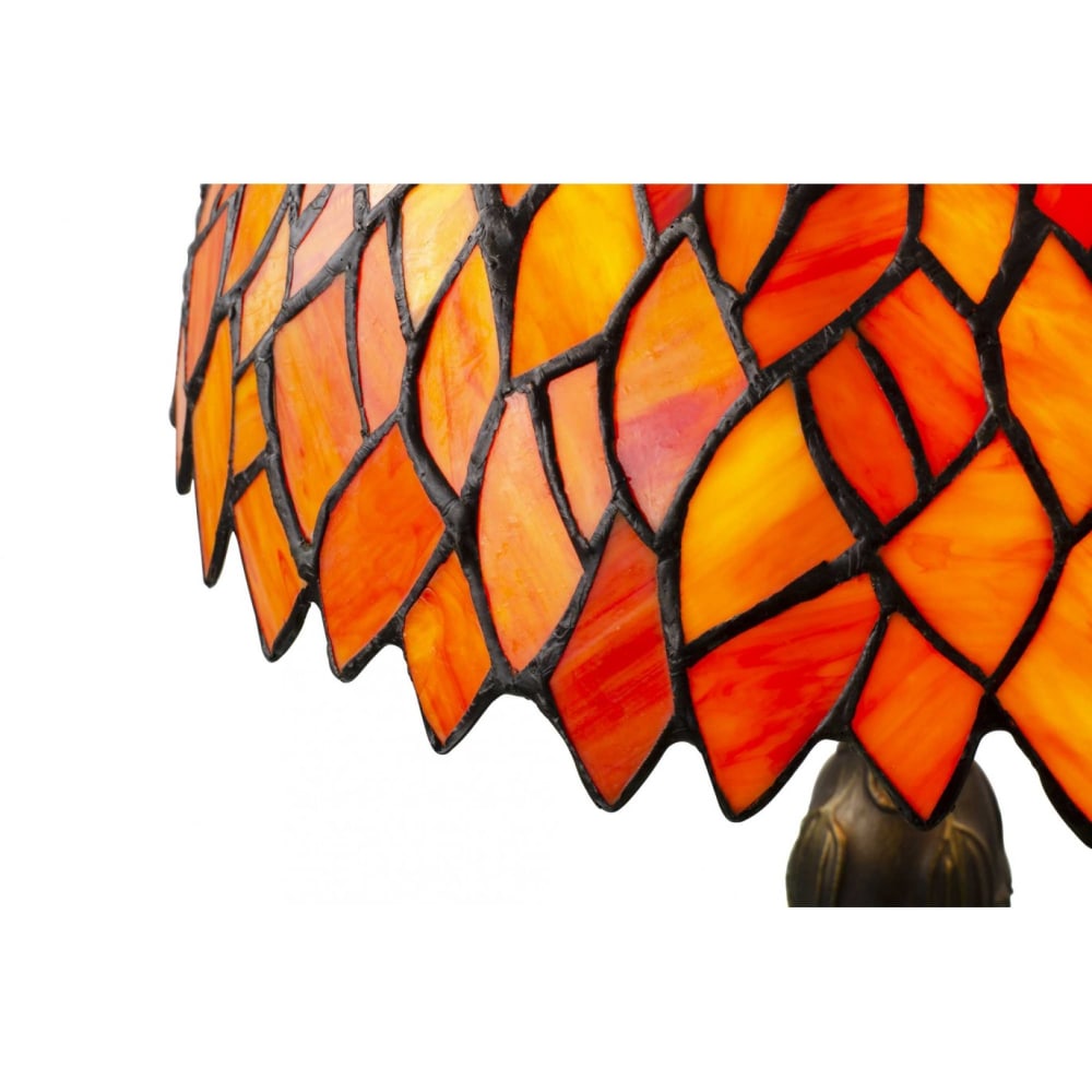 Lampe à poser en verre mosaique & pied en alliage de zinc — vue 4
