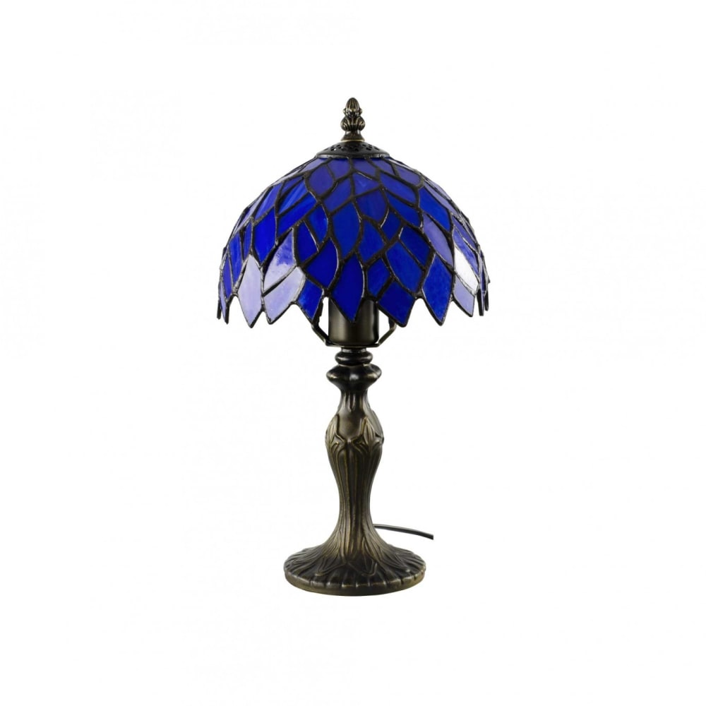 Lampe à poser en verre mosaique & pied en alliage de zinc — vue 4