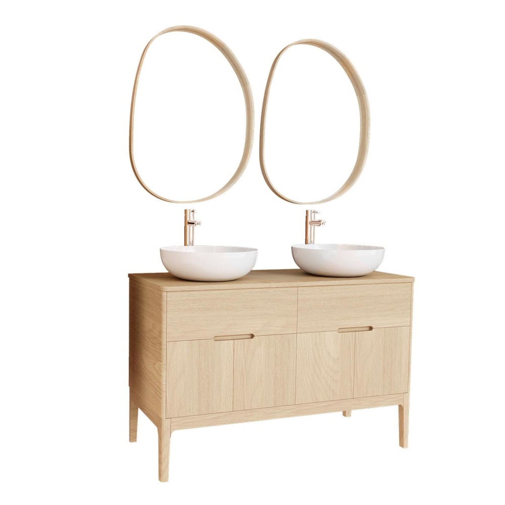 Meuble vasque + robinet + miroir
