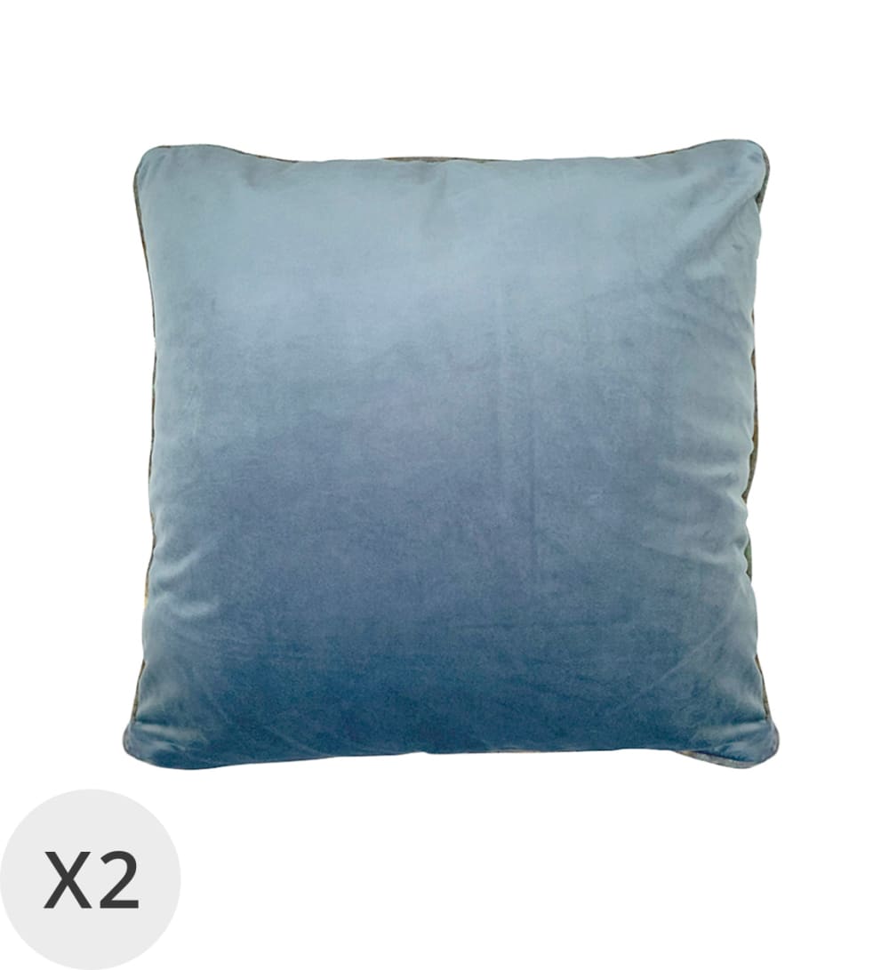 set de 2 coussins en - velours