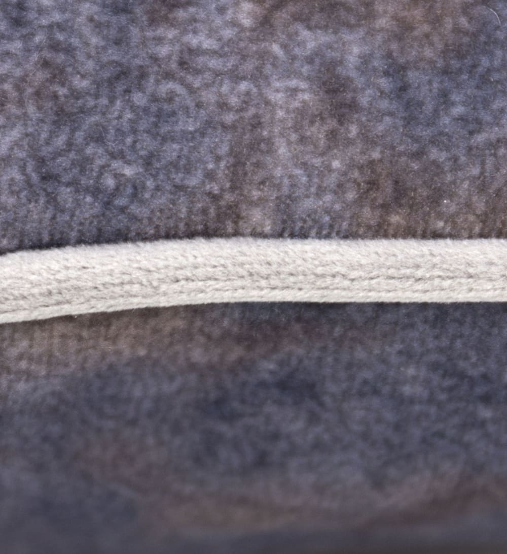 2er Set Kissen aus Samt mit Struktur 45 x 45 cm, grau - Maisons