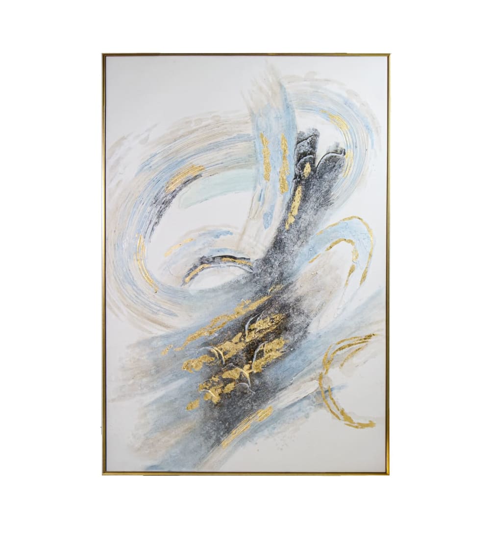 Tableau à l'huile en bois multicolore, 100x150 cm