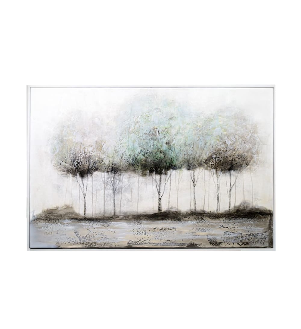 Tableau à l'huile en bois multicolore, 80x120 cm