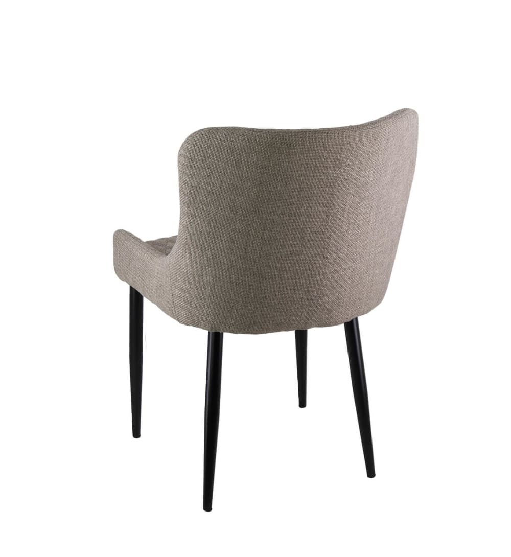 Set de 2 chaises gris taupe