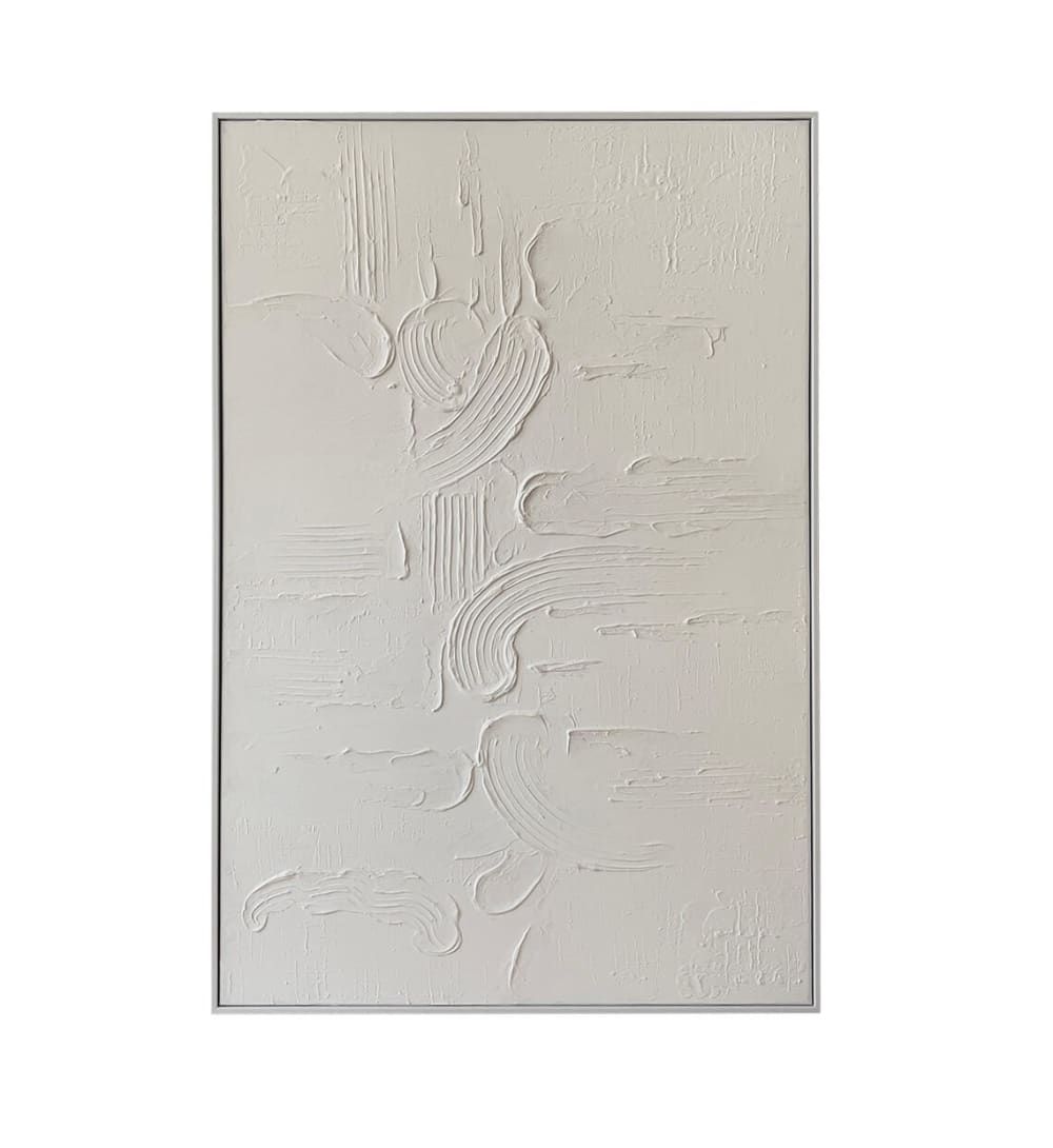 Tableau à l'huile en bois blanc, 80x120 cm