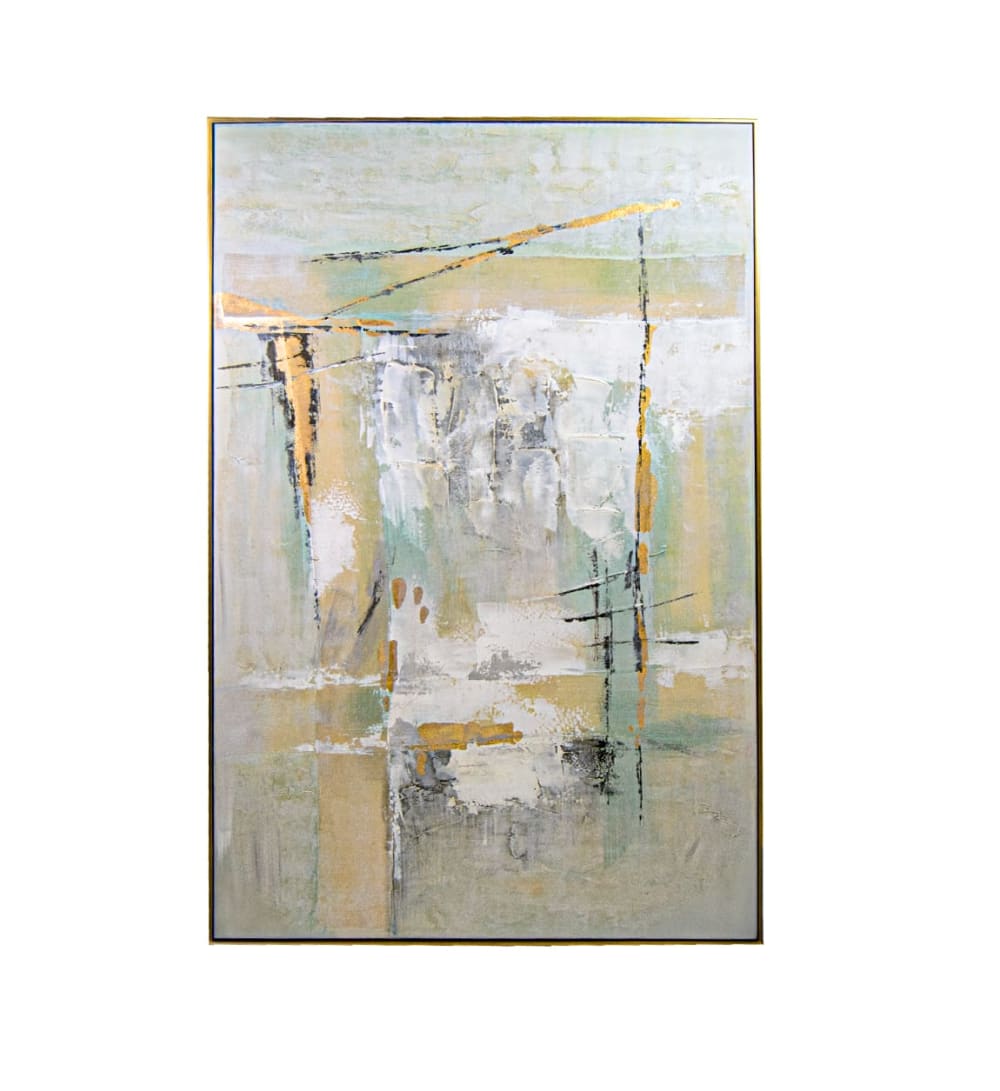 Tableau à l'huile en bois multicolore, 120x180 cm