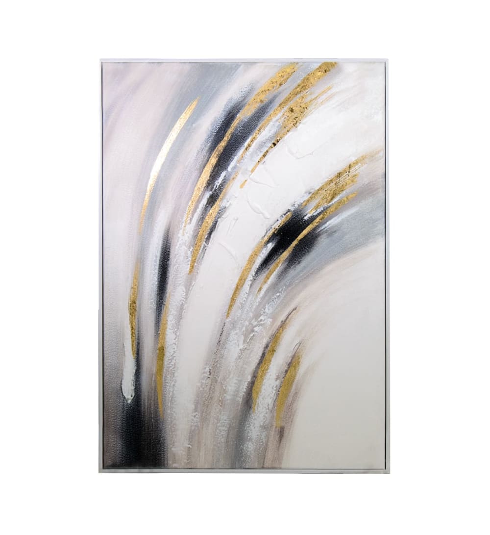 Tableau à l'huile en bois multicolore, 80x120 cm