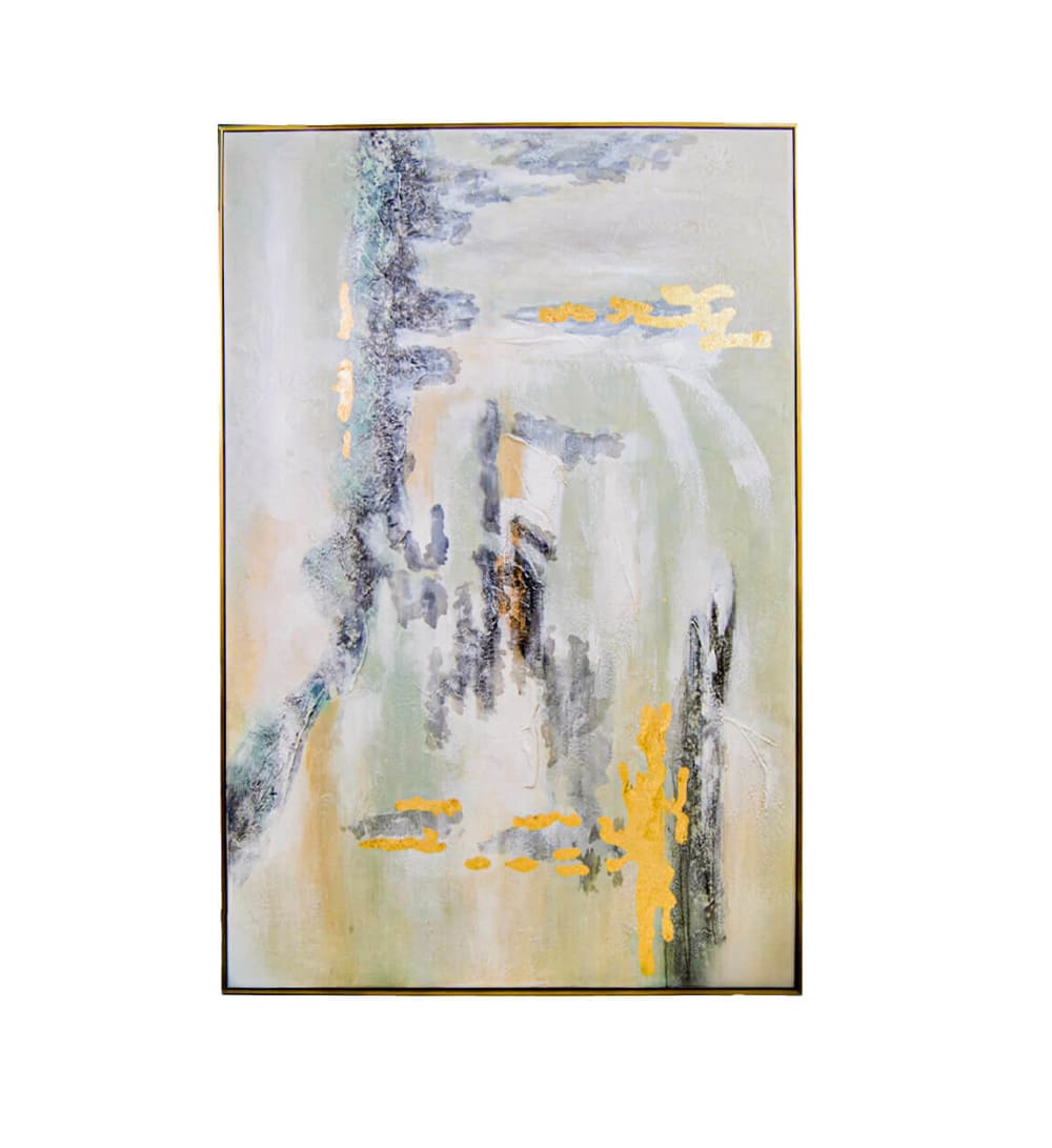 Tableau à l'huile en bois multicolore, 120x180 cm