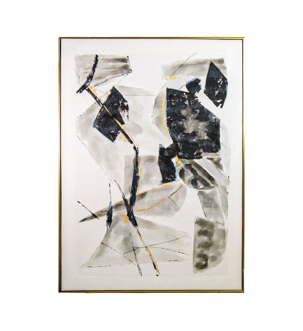 Tableau à l'huile en bois multicolore, 100x150 cm