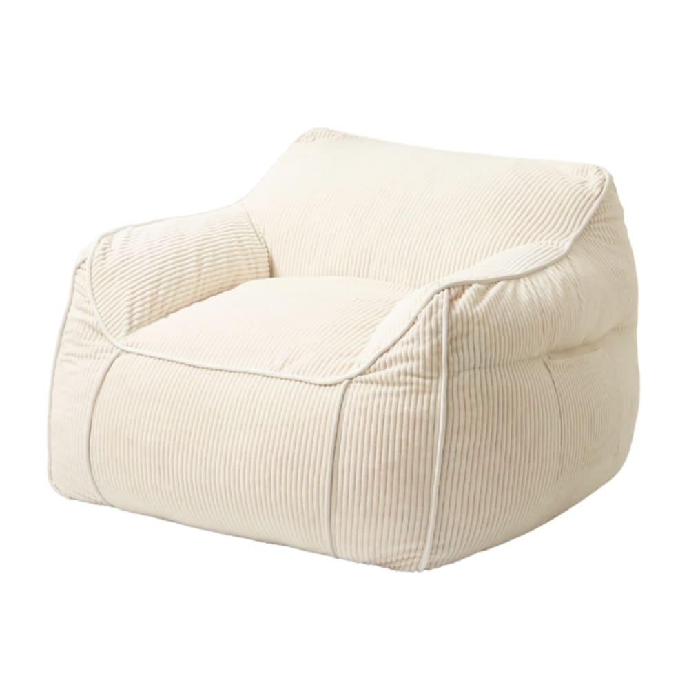 Pouf fauteuil velours
