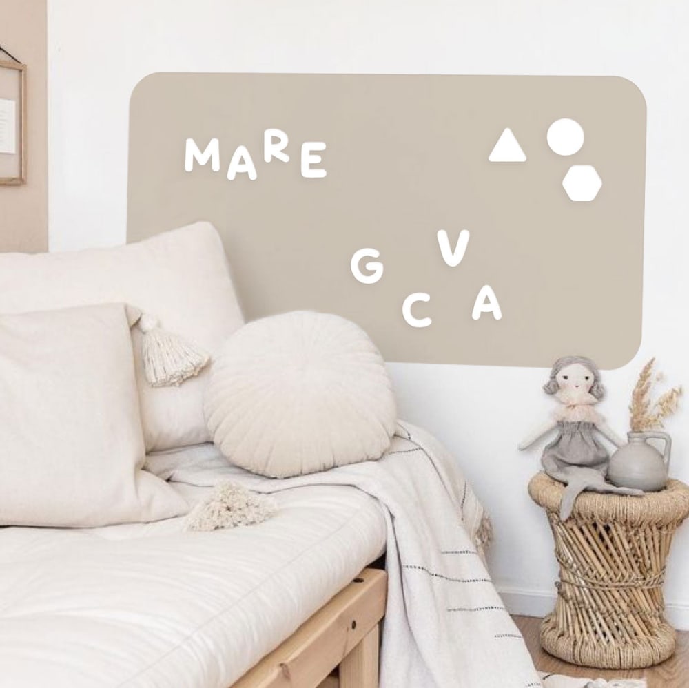 Magnetische Klebetafel Rechteck Ecru 60x98cm - Maisons Du Monde