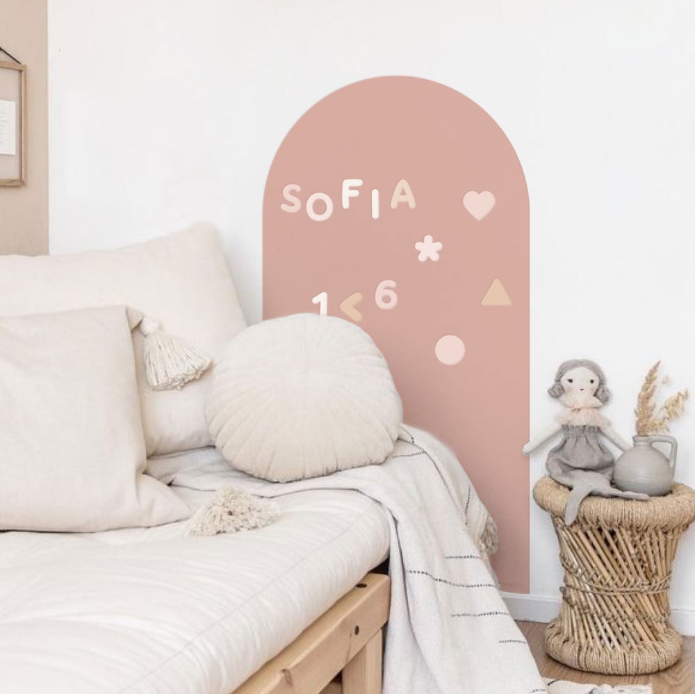Magnetische Klebetafel rosa Bogen 60x98cm - Maisons Du Monde