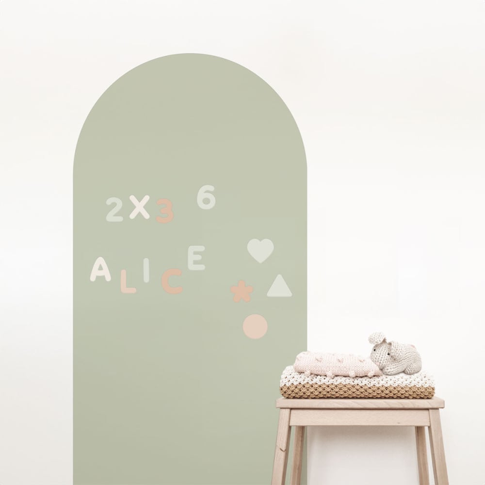 Tableau adhésif magnétique arc vert 60x98cm (Decochic) - Image 1