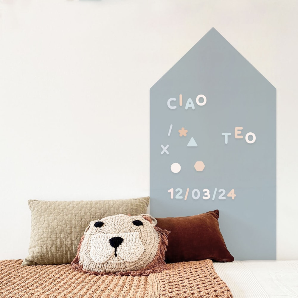 Magnetische Klebetafel Haus Blau 60x98cm - Maisons Du Monde