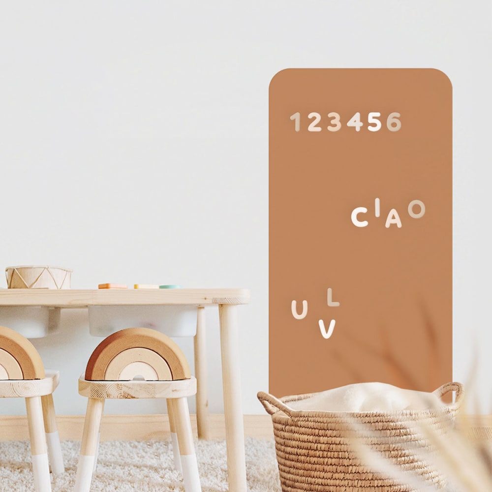 Magnetische Klebetafel Rechteck Braun 60x98cm - Maisons Du Monde