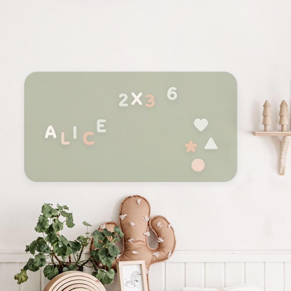 Magnetische Klebetafel Rechteck Grün 60x98cm - Maisons Du Monde