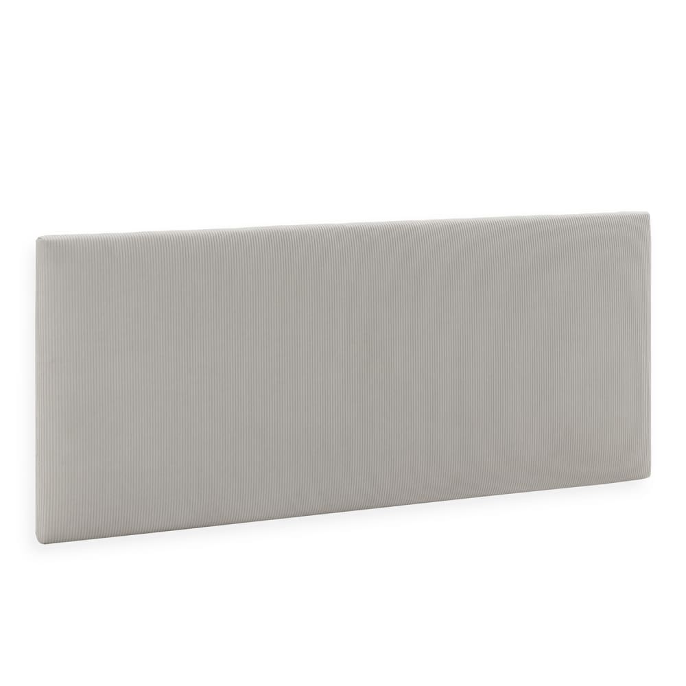 HOMN Kopfteil 150x60 cm Grau style modern Grau Pes - Polyester
