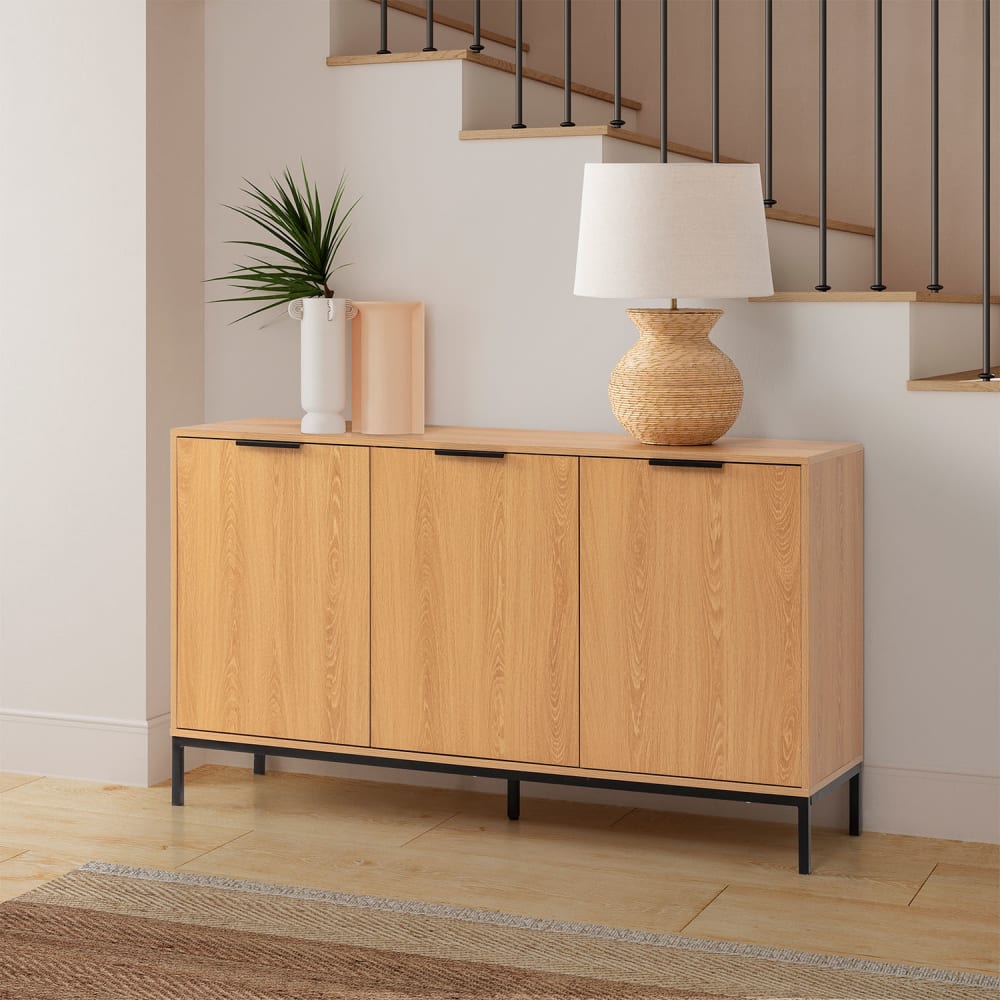 Sideboard 3 türen Eichenfarbe - Maisons Du Monde