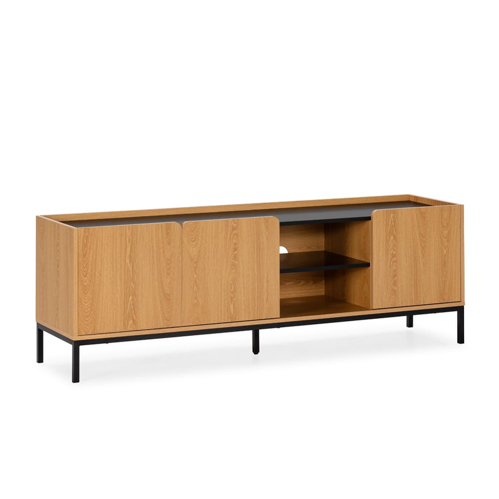 Meuble Tv 3 portes couleur Chêne