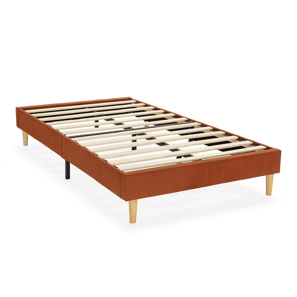 Base tapizada 90x190 cm color teja