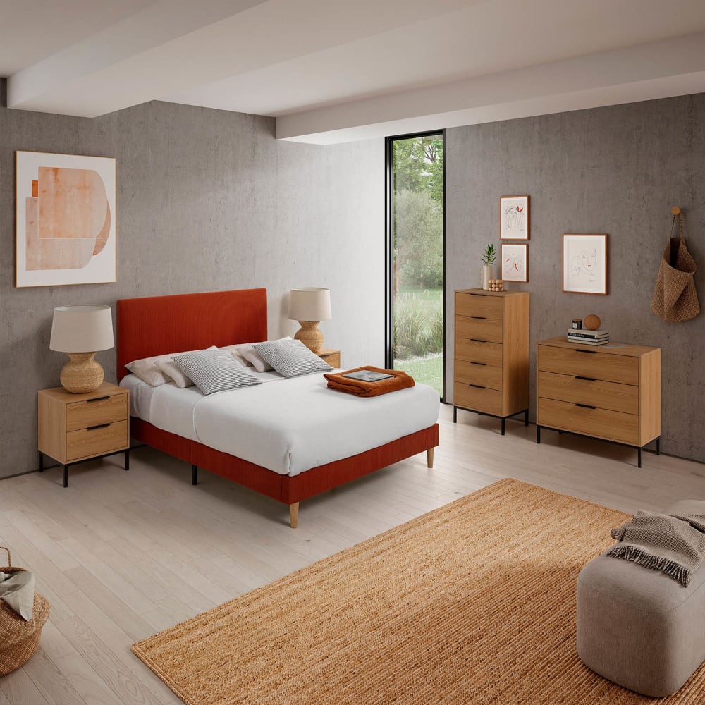 Polsterbett 90x190 cm, Rot - Maisons Du Monde