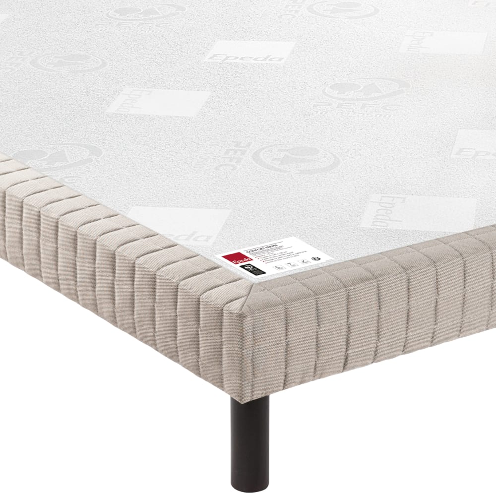Sommier confort ferme jean gris foncé 15 cm 100x200