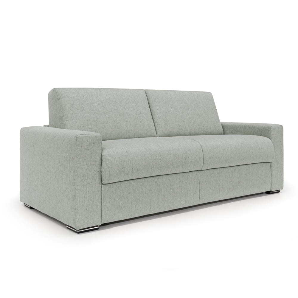 Canapé convertible matelas H20 200 cm gris clair