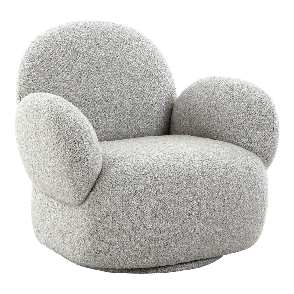fauteuil en tissu bouclé