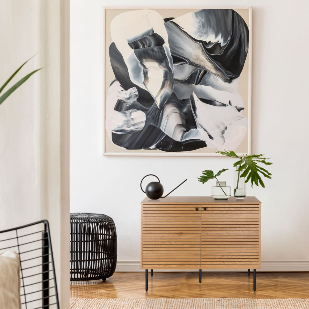 aparador con aspecto de madera roble