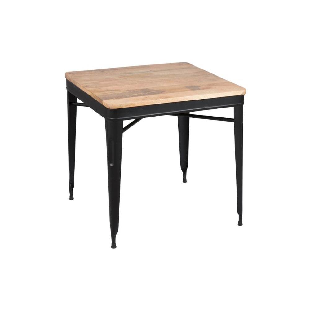 Table repas carrée 77cm aspect vieilli Table repas carrée 77cm aspect vieilli
