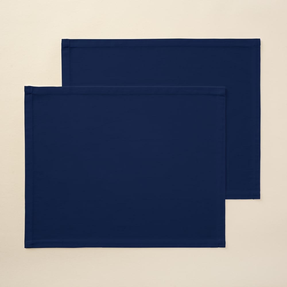 Lot de 2 sets de table bleu 50x40 cm