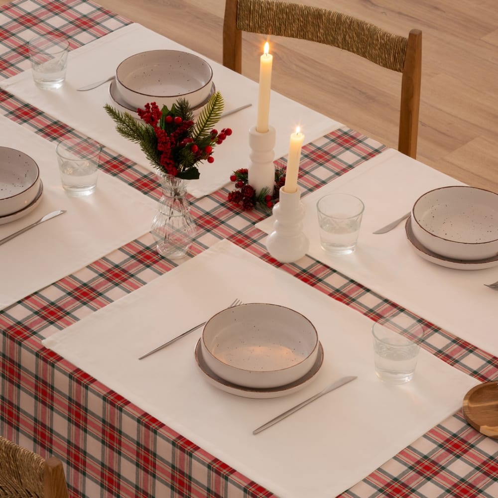Schmutzabweisende Weihnachtstischsets 2 x (50x40) - Maisons Du