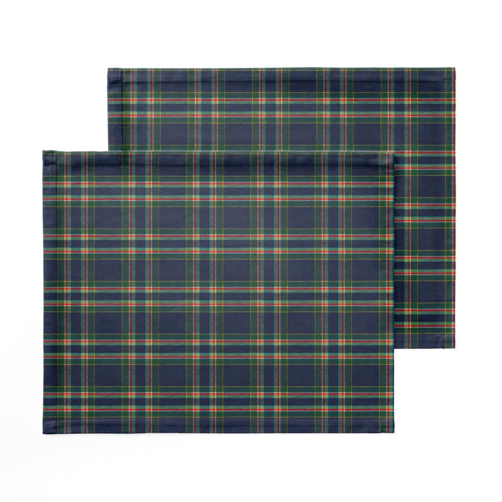 Lot de 2 sets de table bleu 50x40 cm