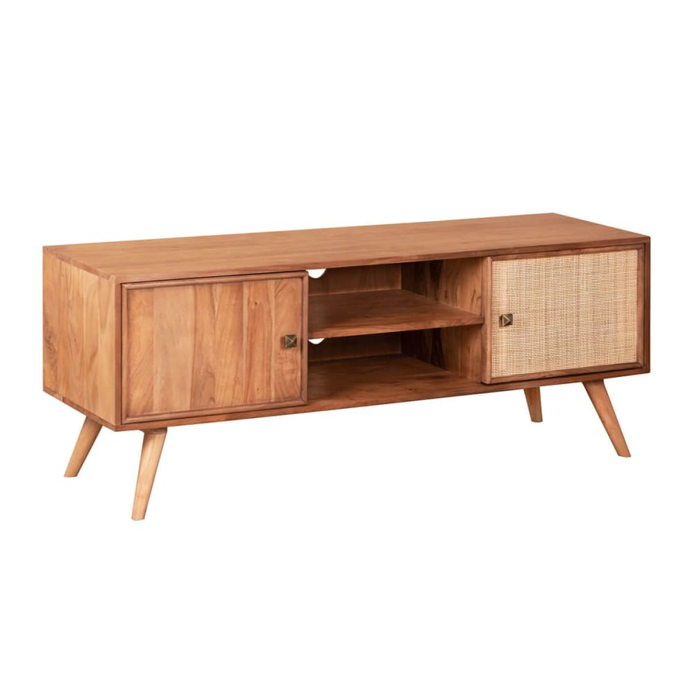 meuble tv portes - teck