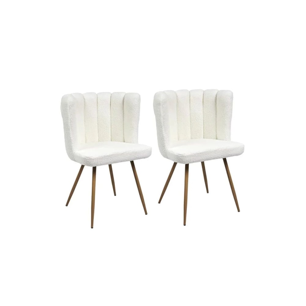 Lot de 2 fauteuils blanc