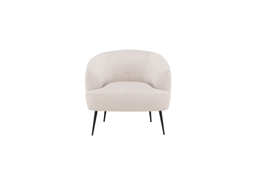 fauteuil en velours côtelé