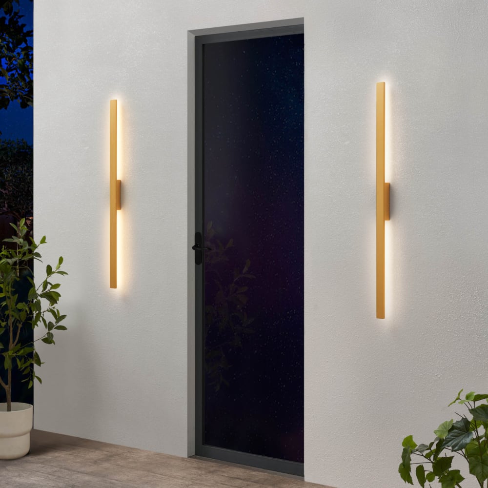 Applique en aluminium doré / laiton 124 cm - Maisons du Monde
