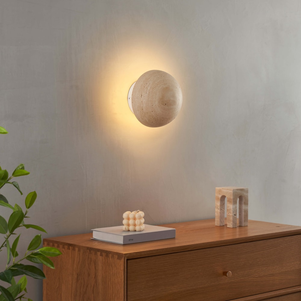 Applique en pierre beige 15 cm — vue 3