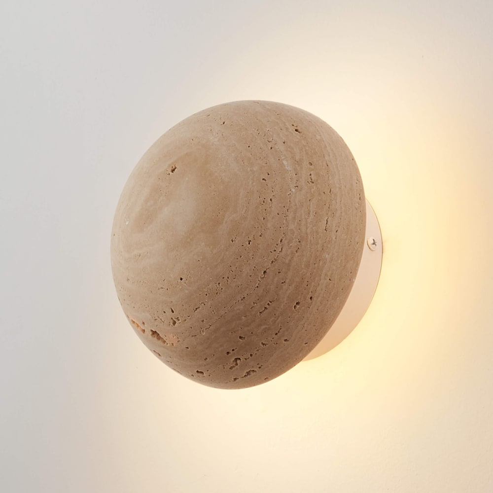 Applique en pierre beige 15 cm — vue 4