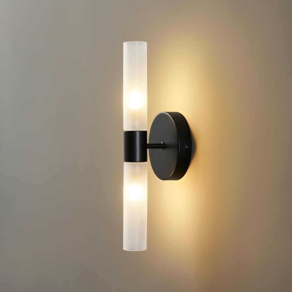 Applique en verre noir et blanc 35 cm - Maisons du Monde