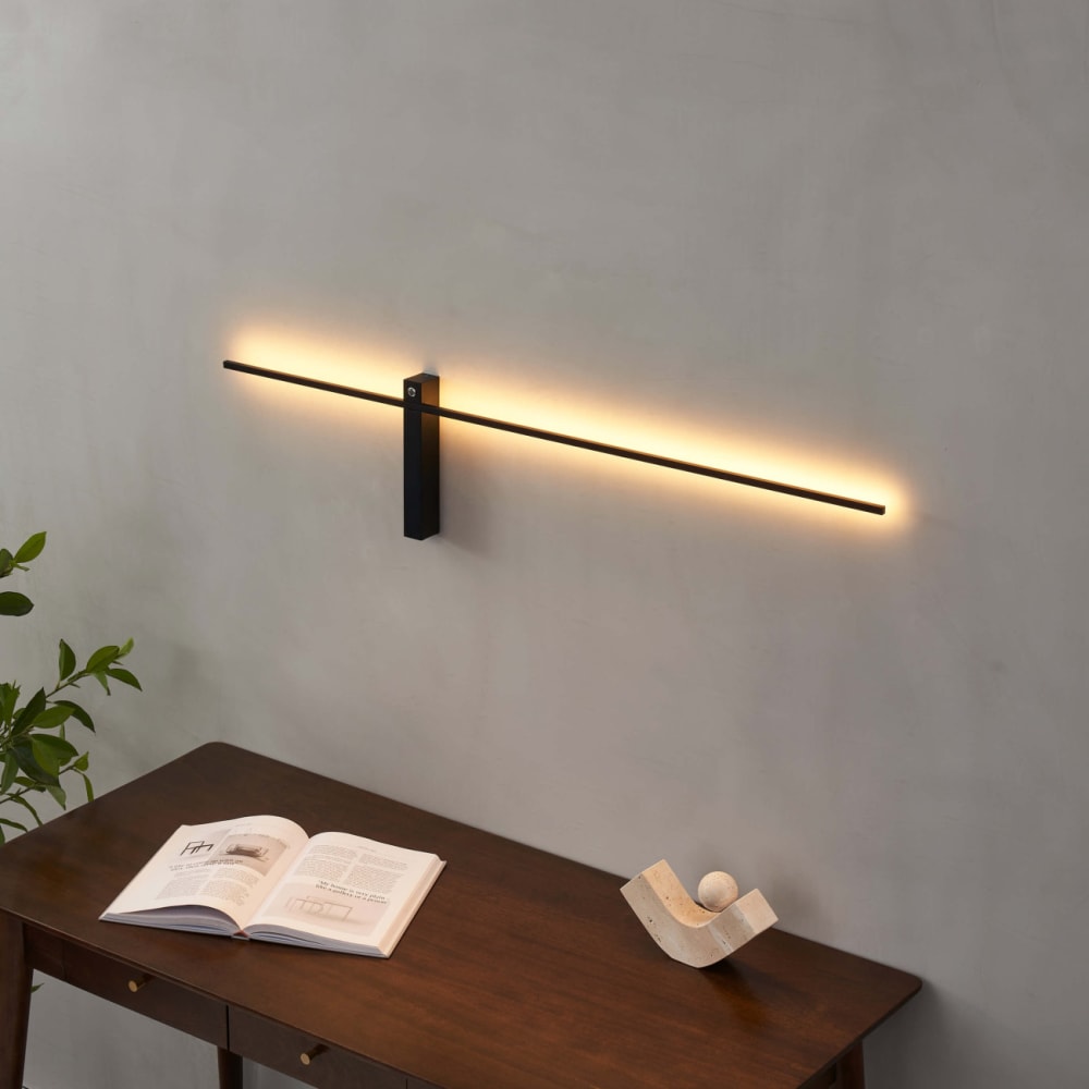 Applique en aluminium noir 99 cm - Maisons du Monde