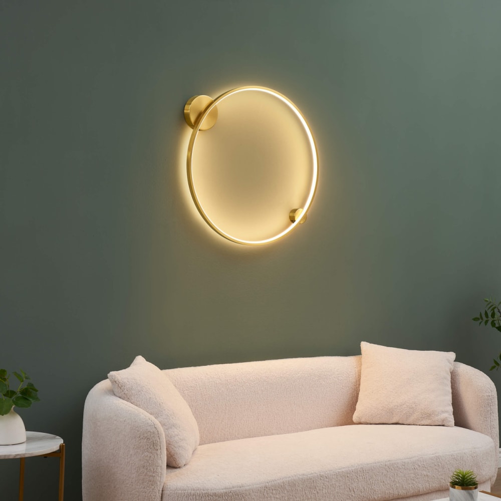 Plafonnier en aluminium et silicone laiton 63 cm — vue 3
