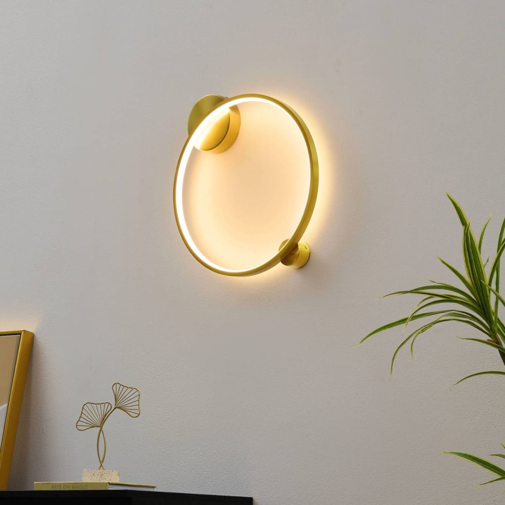 Plafonnier en aluminium et silicone laiton 45 cm — vue 3
