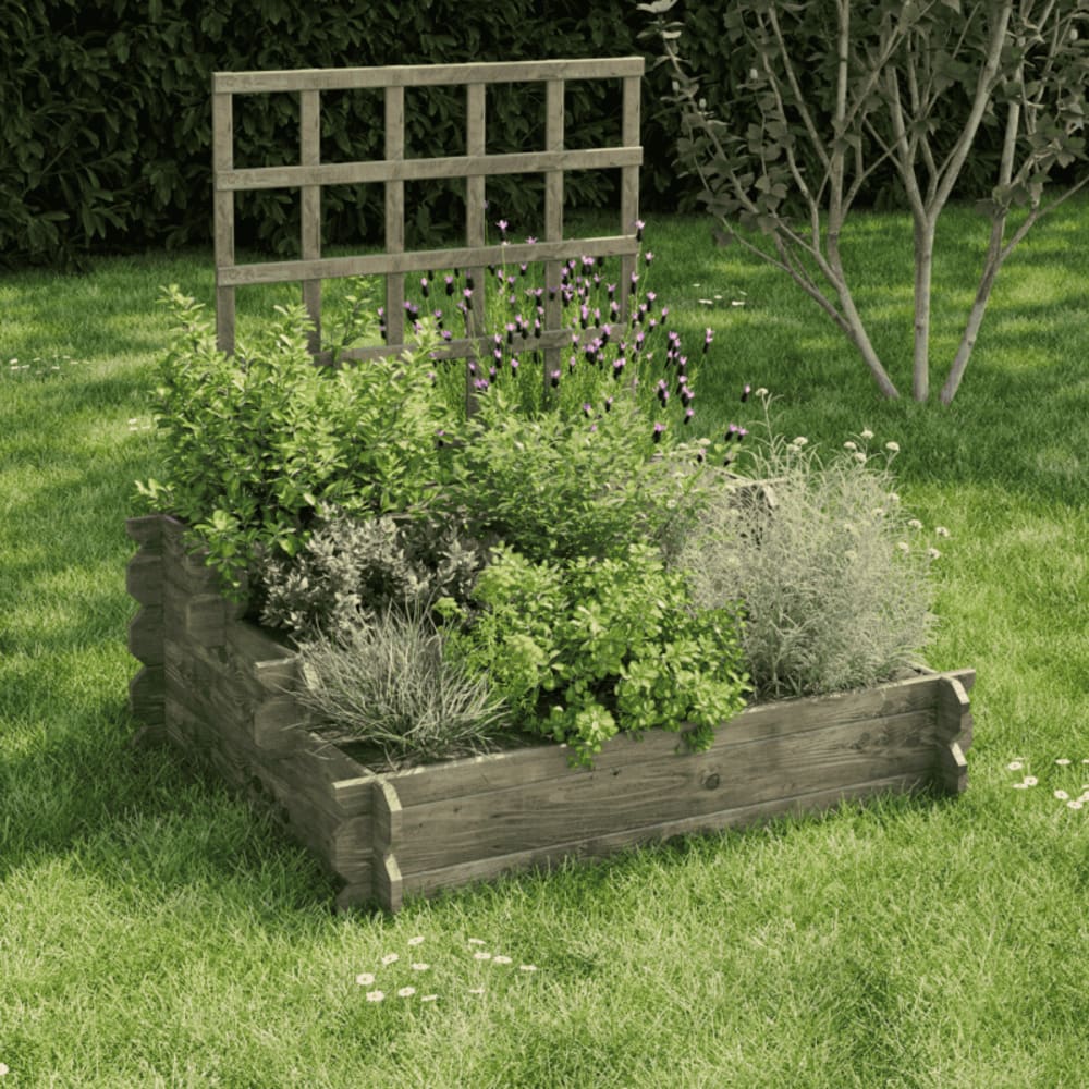 CARRE POTAGER AVEC TREILLIS 154L