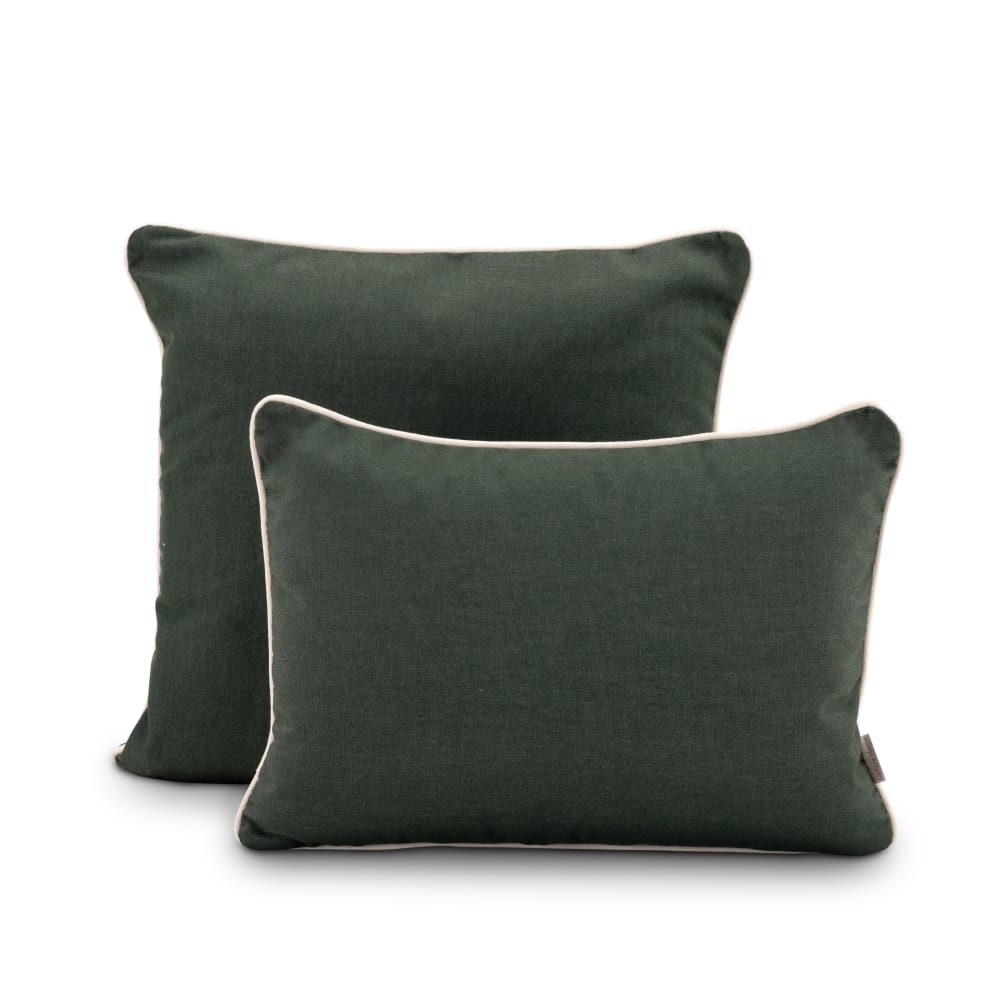 Set de 2 coussins décoratifs vert/beige