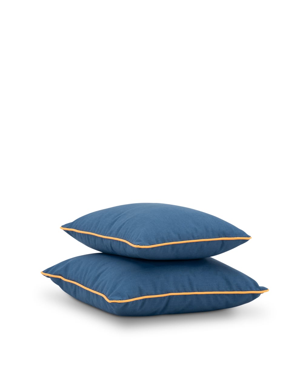 Set de 2 coussins décoratifs bleu/orange - Maisons du Monde