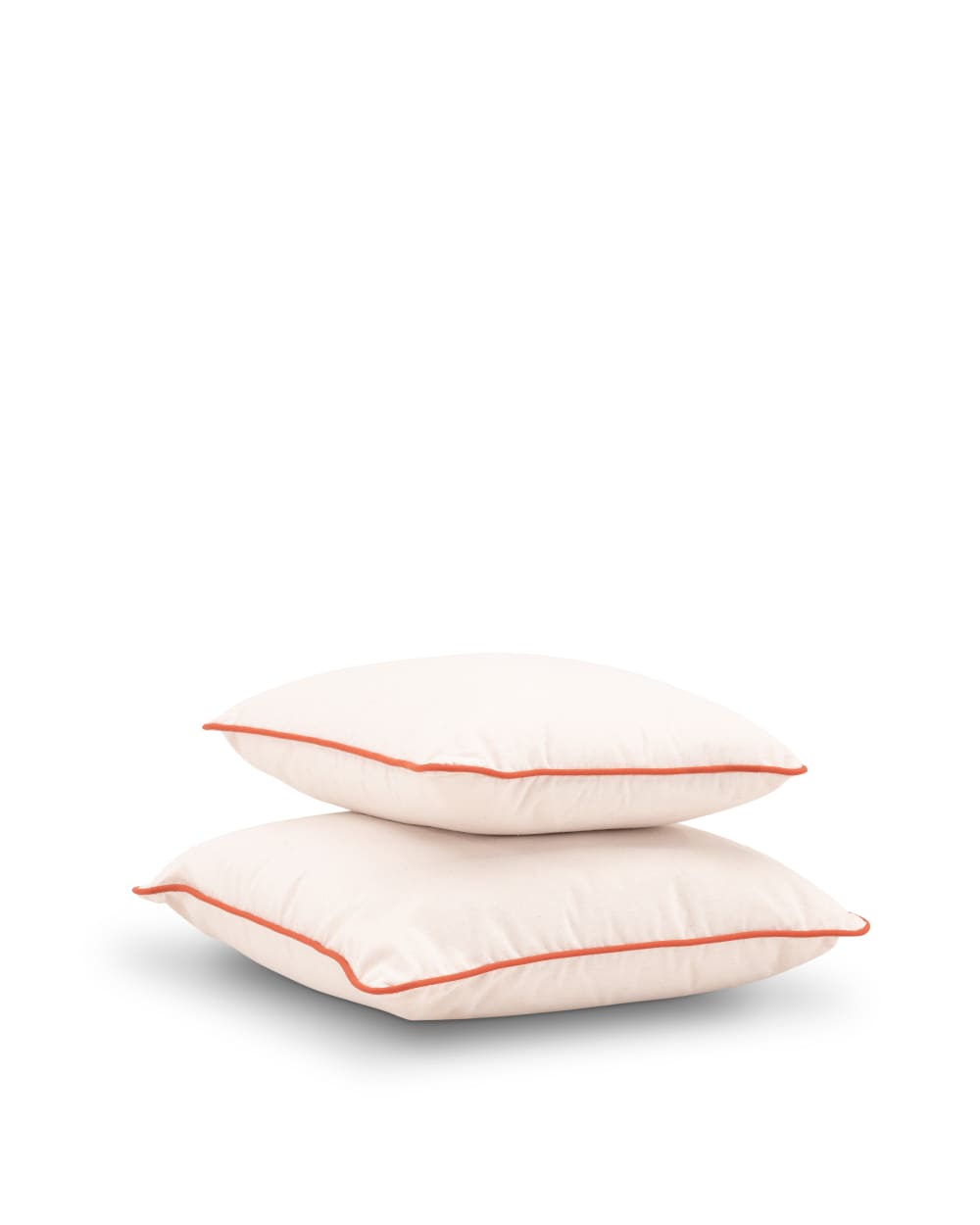 Set de 2 coussins décoratifs écru/terracotta - Maisons du Monde