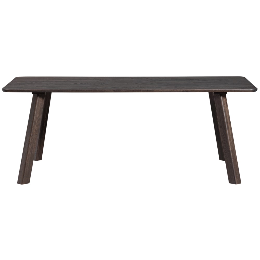 WOOOD 2er Set Tischbeine aus Eichenholz, Dunkel Braun style modern Braun
