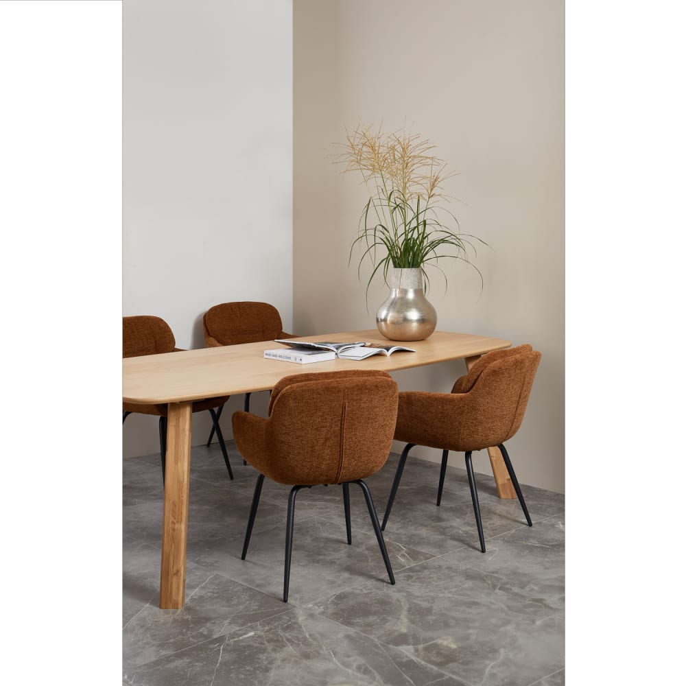 2er Set Tischbeine aus Eichenholz, Natur - Maisons Du Monde