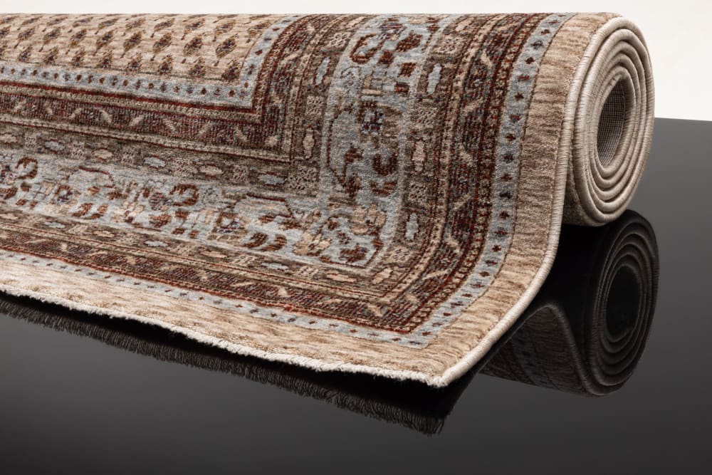 Tapis à bordure classique en polyester beige multicolore 120x180 cm - Maisons du Monde